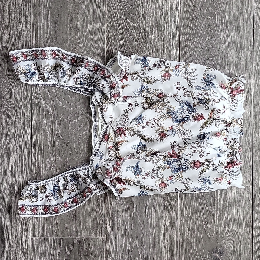 Max Studio Cream Paisley Blouse - XS